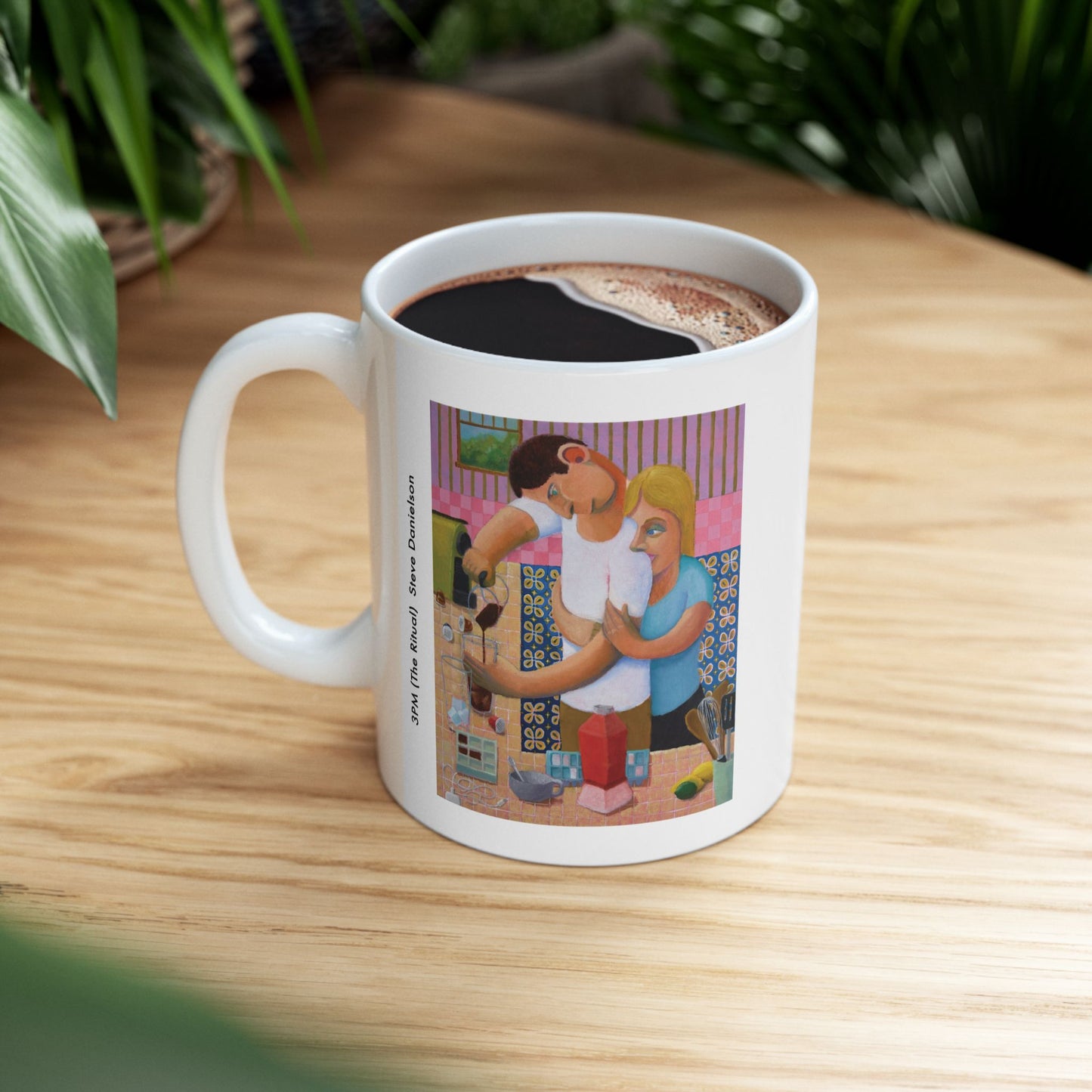 3PM (the Ritual) -- Cozy Kitchen Couple Ceramic Mug (11oz & 15oz)