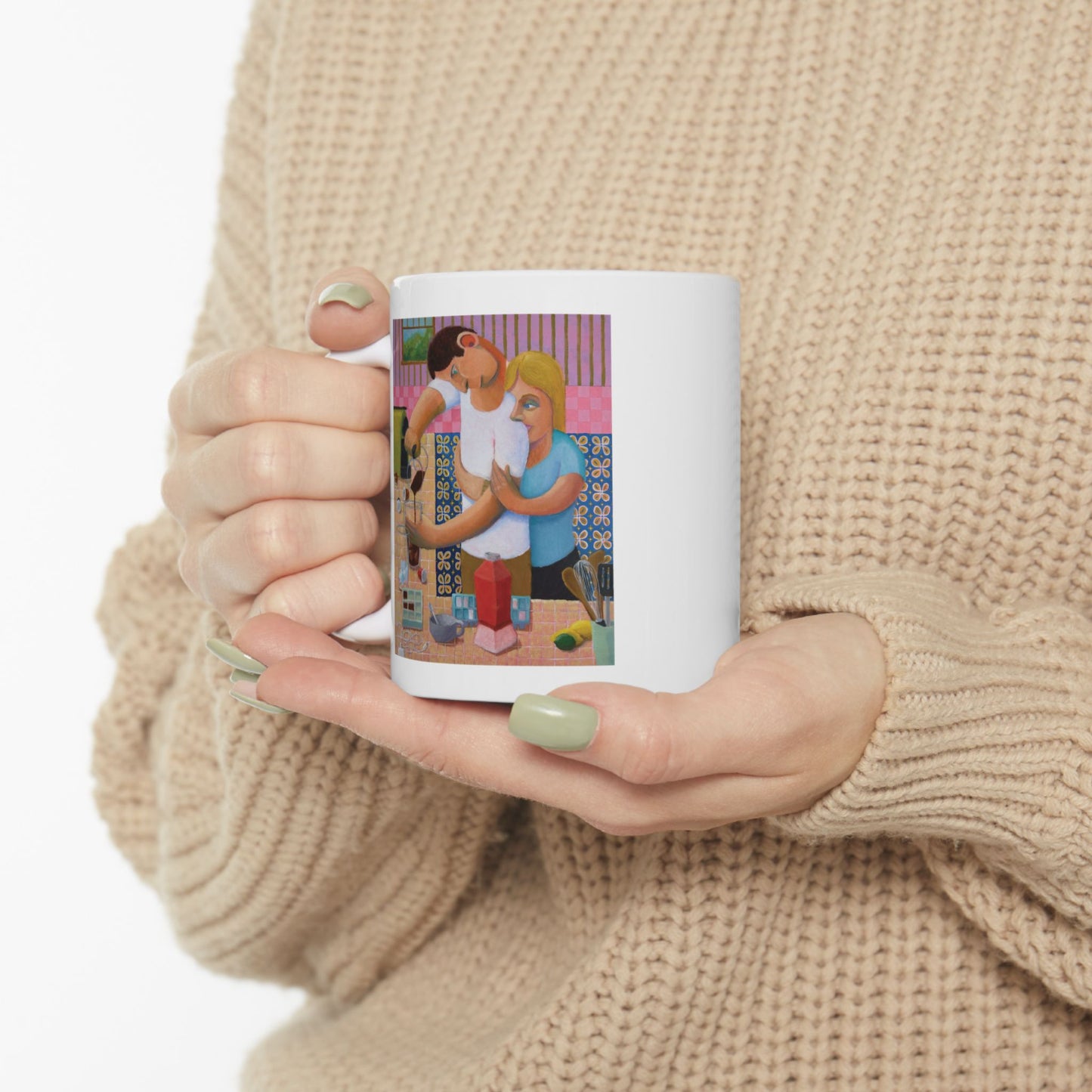 3PM (the Ritual) -- Cozy Kitchen Couple Ceramic Mug (11oz & 15oz)