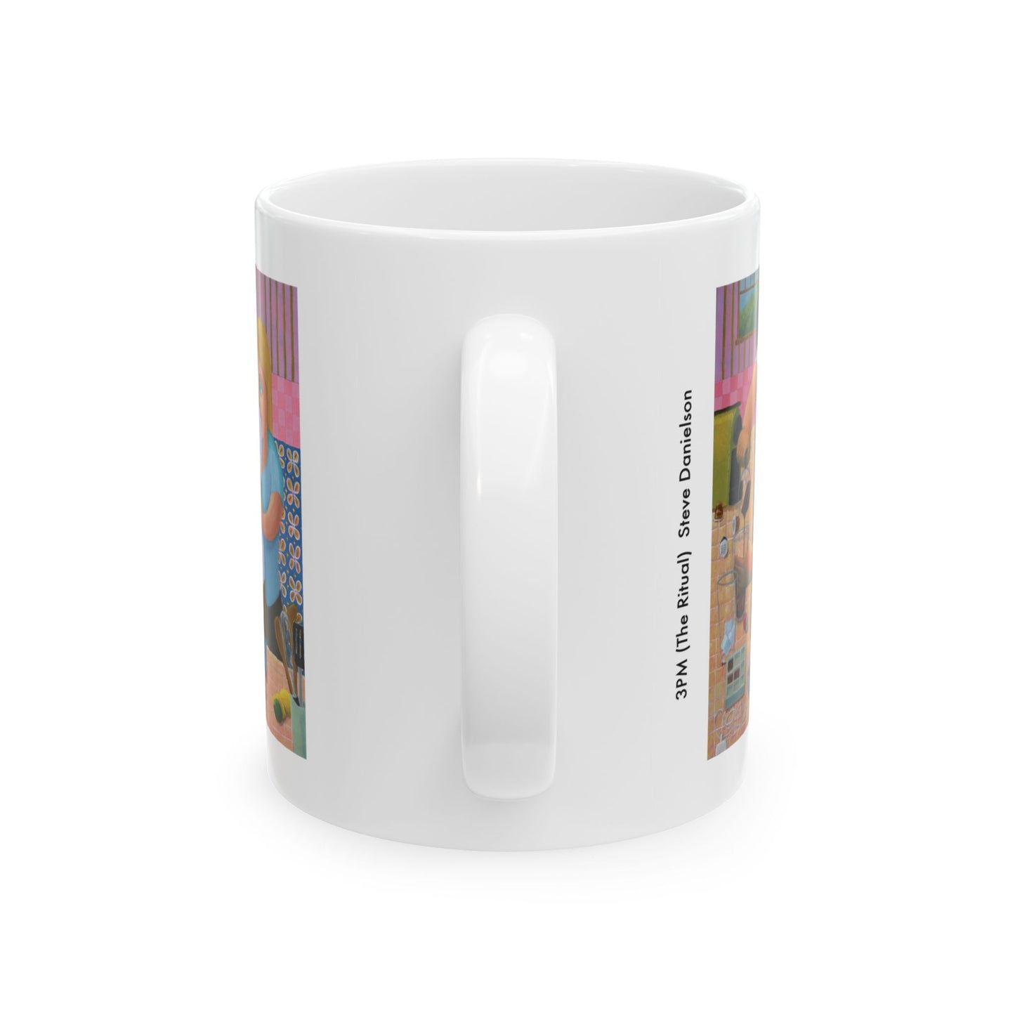 3PM (the Ritual) -- Cozy Kitchen Couple Ceramic Mug (11oz & 15oz)