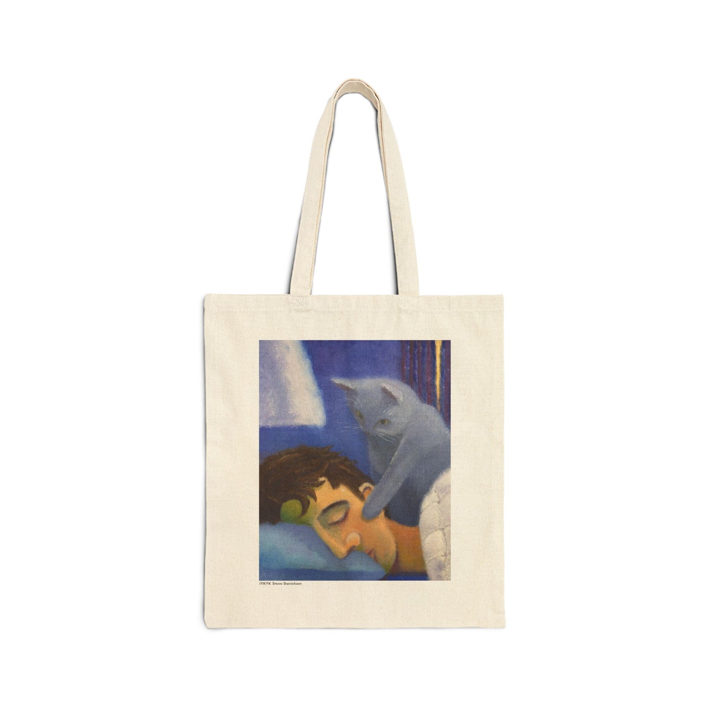 IYKYK Tote — Cat Wake Up Art Print Canvas Tote